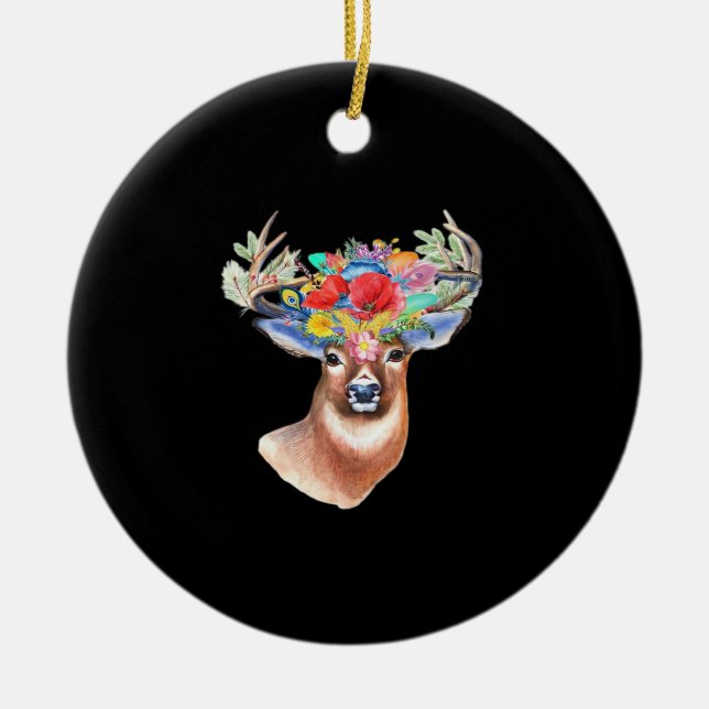 Adorno De Cerámica Oh Deer Modern Artistic Style Ornament (Frente)