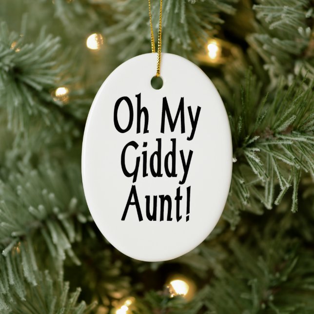 Adorno De Cerámica ¡Oh, Mi Tía Giddy! (Árbol)