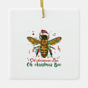 Adorno De Cerámica Oh Navidades Bee Oh Navidades Bee Light