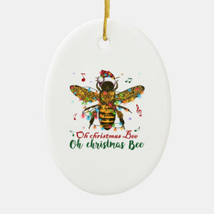 Adorno De Cerámica Oh Navidades Bee Oh Navidades Bee Light