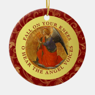 Adorno De Cerámica Oh Navidades de la Santa Noche Carol Música Relig