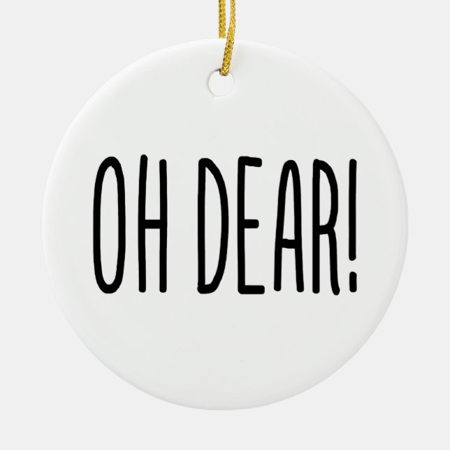 ADORNO DE CERÁMICA ¡OH QUERIDO! (Frente)