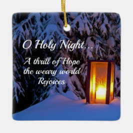 Adorno De Cerámica "Oh Santa Noche" queridos Navidades Carol