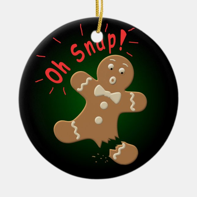 Adorno De Cerámica Oh Snap (Frente)