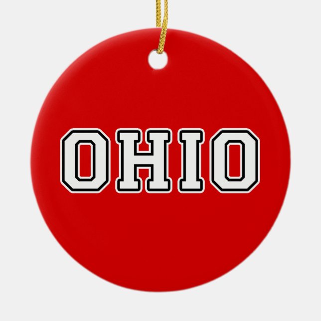 Adorno De Cerámica Ohio (Frente)