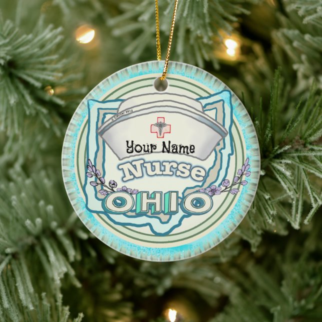 Adorno De Cerámica Ohio Nurse (Árbol)