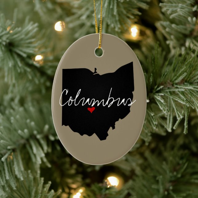Adorno De Cerámica Ohio Town (Árbol)
