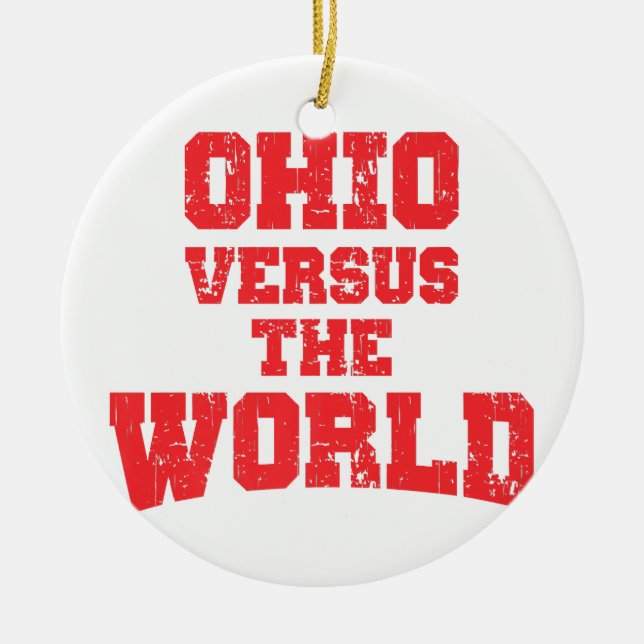 ADORNO DE CERÁMICA OHIO VERSUS THE WORLD (Frente)