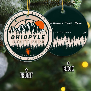 Adorno De Cerámica Ohiopyle State Park Pennsylvania Hike Souvenirs