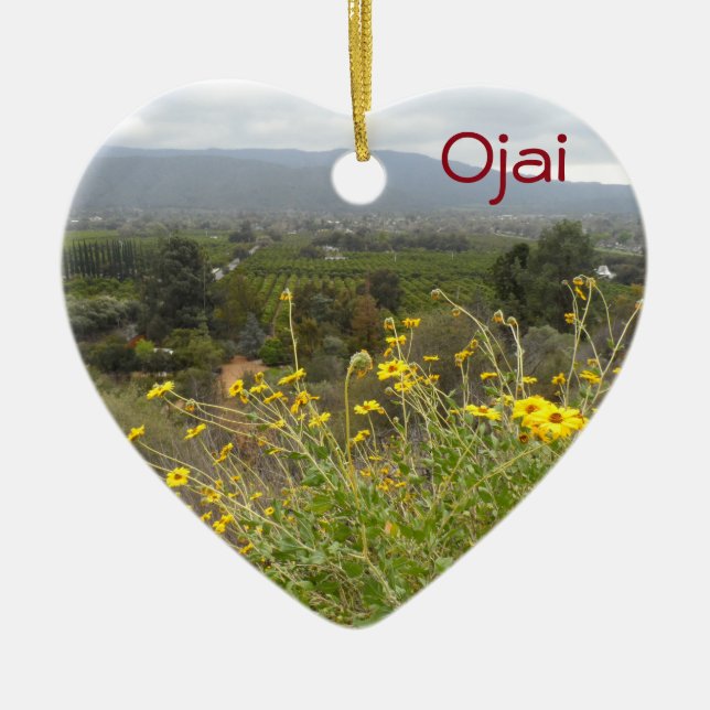 Adorno De Cerámica Ojai, California (Frente)
