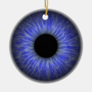 Adorno De Cerámica ojo azul abstracto