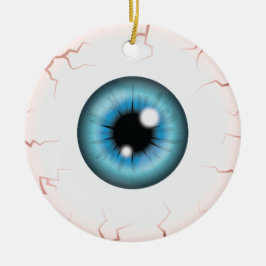 Adorno De Cerámica Ojo Azul Con Nombre Personalizado Feliz Ojo De Hal
