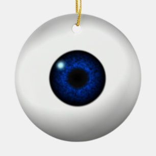 Adorno De Cerámica ojo azul / ojo rojo