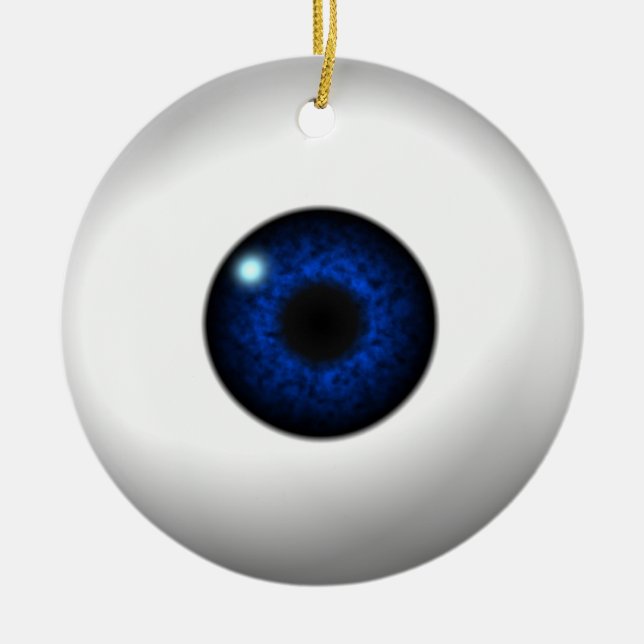 Adorno De Cerámica ojo azul / ojo rojo (Frente)