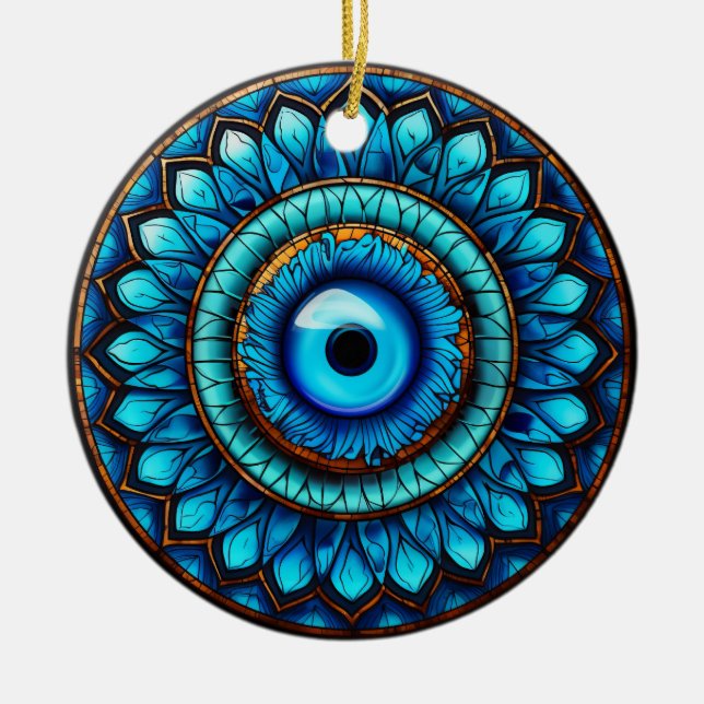 Adorno De Cerámica Ojo de Dragón (Frente)