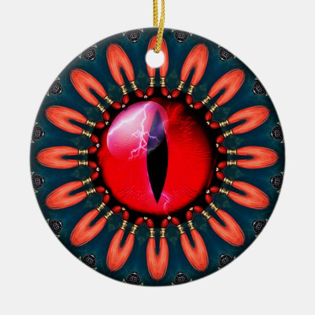 Adorno De Cerámica Ojo de Dragón (Frente)