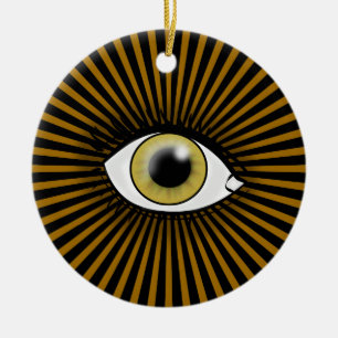 Adorno De Cerámica Ojo de Horus Avellana