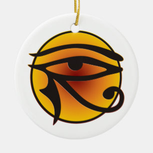 Adorno De Cerámica Ojo De La Luna De Horus