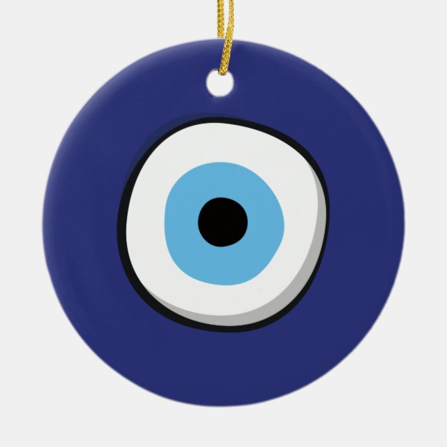 Adorno De Cerámica Ojo del mal griego (Frente)