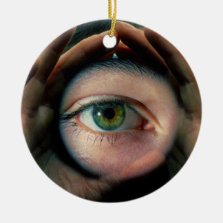 Adorno De Cerámica Ojo en el corazón,