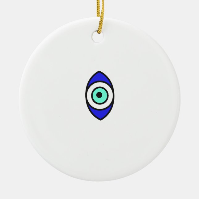 Adorno De Cerámica Ojo malvado (Frente)