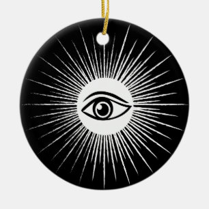 Adorno De Cerámica Ojo masónico