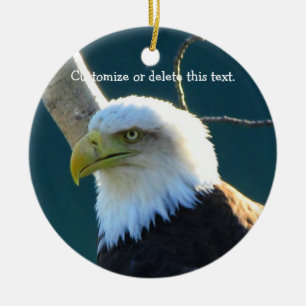 Adorno De Cerámica Ojos de Eagle; Personalizable