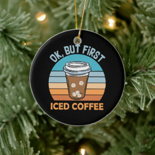 Adorno De Cerámica ok pero primero café con hielo