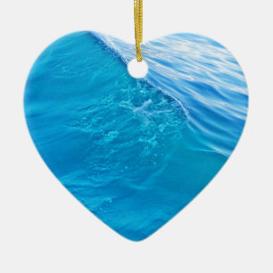 Adorno De Cerámica ola de agua azul de Guay