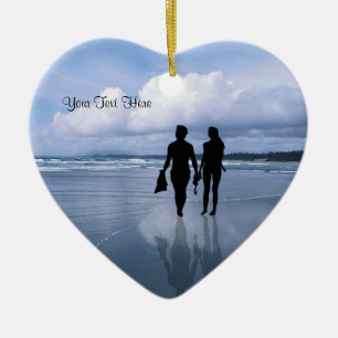 Adorno De Cerámica Olas oceánicas y playa espectaculares