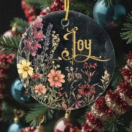 Adorno De Cerámica Old Victorian Floral Family Personalized