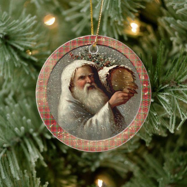 Adorno De Cerámica Old Victorian Rustic Family Personalized (Árbol)