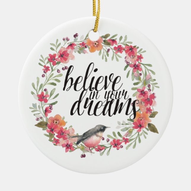 Adorno De Cerámica Oleander Romántico Sueño Floral Rosa (Frente)