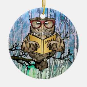 Adorno De Cerámica Oliver Owl Lee