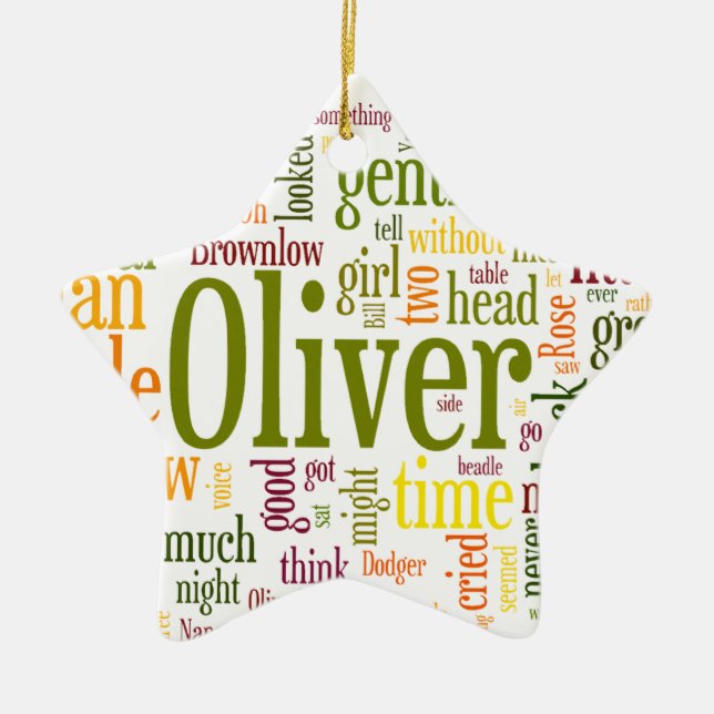 Adorno De Cerámica Oliver Twist (Frente)