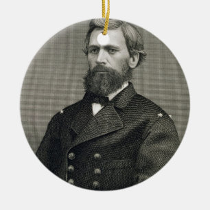Adorno De Cerámica Oliverio Otis Howard (1830-1909), grabado por