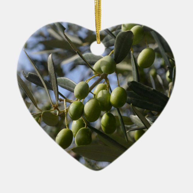 Adorno De Cerámica Olivos (Frente)