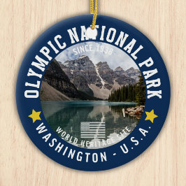 Adorno De Cerámica Olympic Naional Park Photo Forest Landscape