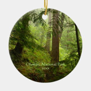 Adorno De Cerámica Olympic National Park Rainforest Photo
