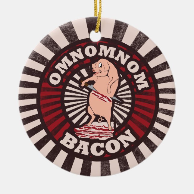Adorno De Cerámica OMNOM Bacon (Frente)