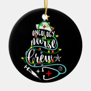Adorno De Cerámica Oncología de la oncóloga navideña Oncología En