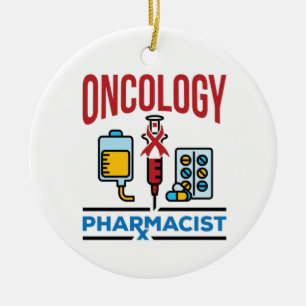 Adorno De Cerámica Oncología Farmacéutica Cáncer Equipo de Farmacia
