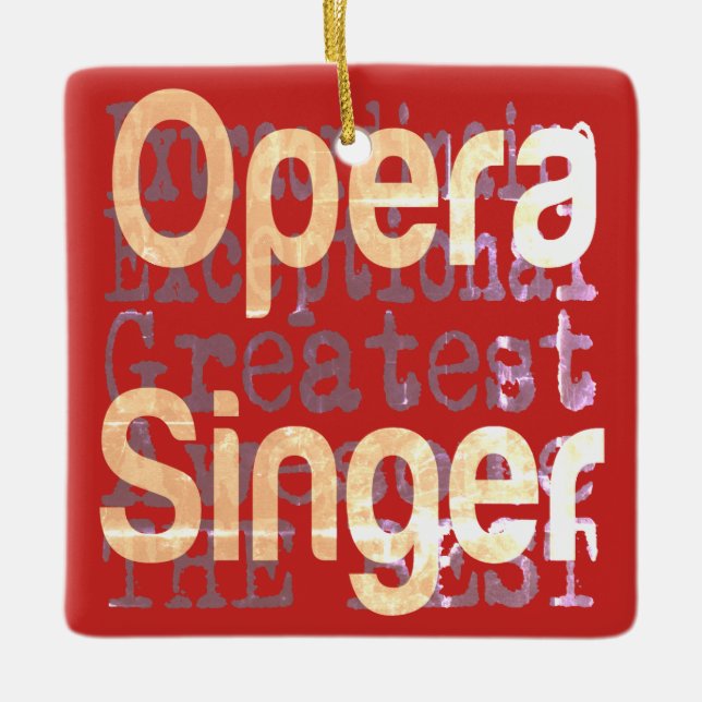 Adorno De Cerámica Opera Singer Extraordinaire (Anverso)
