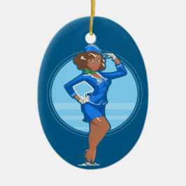 Adorno De Cerámica Operador de vuelo