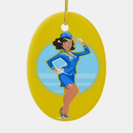 Adorno De Cerámica Operador de vuelo