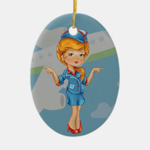 Adorno De Cerámica Operador de vuelo - SRF