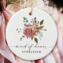 Ophelia Cottagecore doncella de honor rosa floral