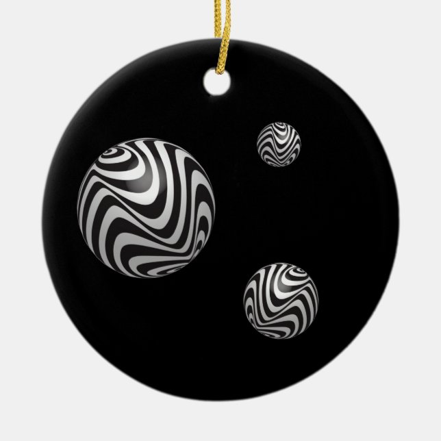 Adorno De Cerámica Óptica a través de formas (Frente)