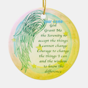 Adorno De Cerámica Oración Angel Serenity
