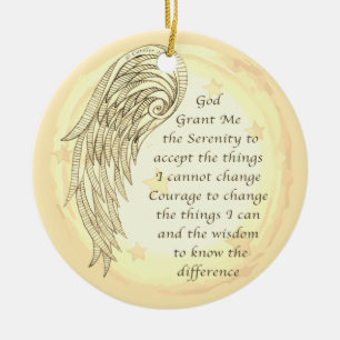 Adorno De Cerámica Oración Angel Serenity
